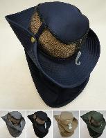 Cotton Boonie Hat with Cloth Flap [Mesh]